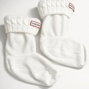 Hunter White Fleece Boot Socks / Boot Liners Size M (Women’s 5–7)